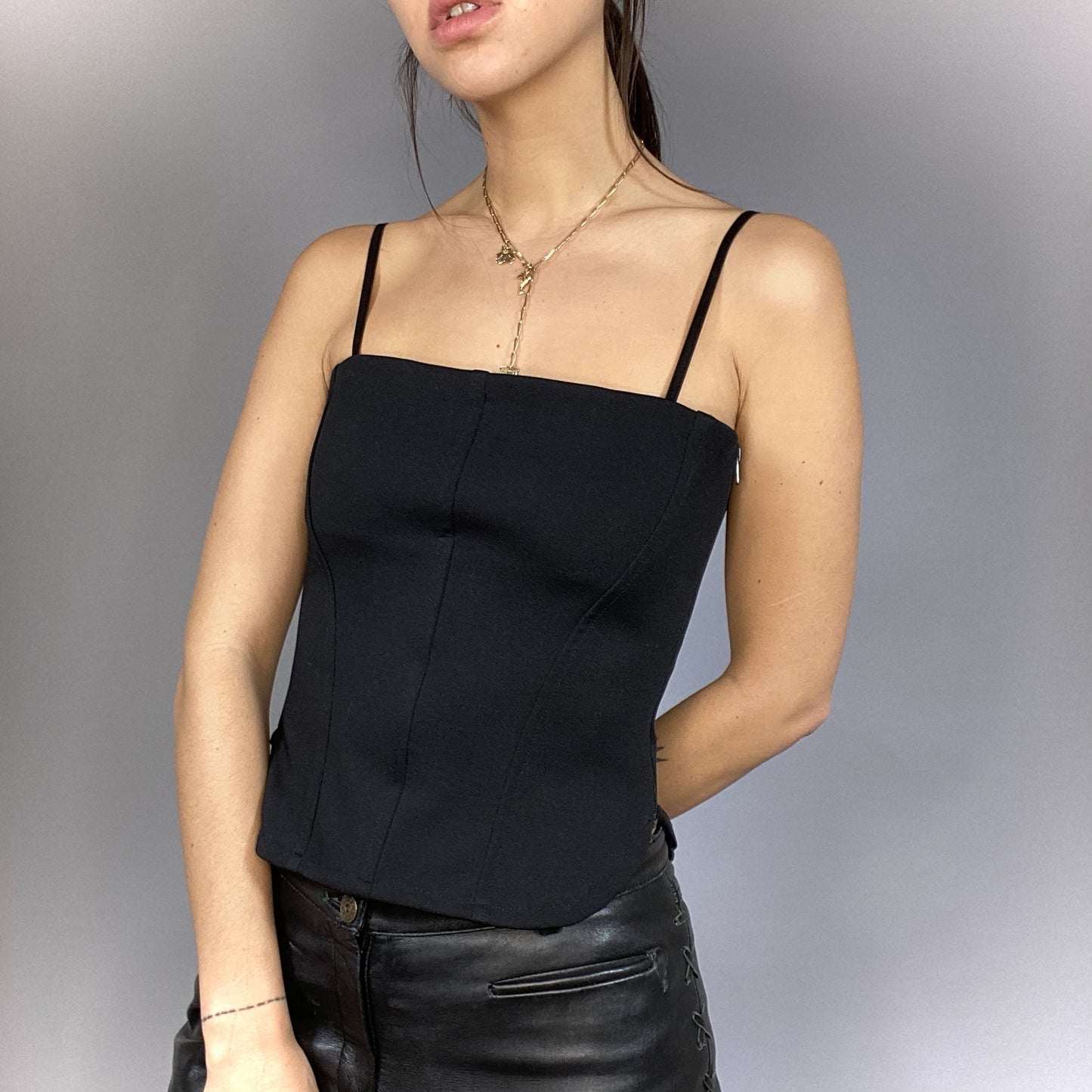Vintage Morgan de toi corset top jersey