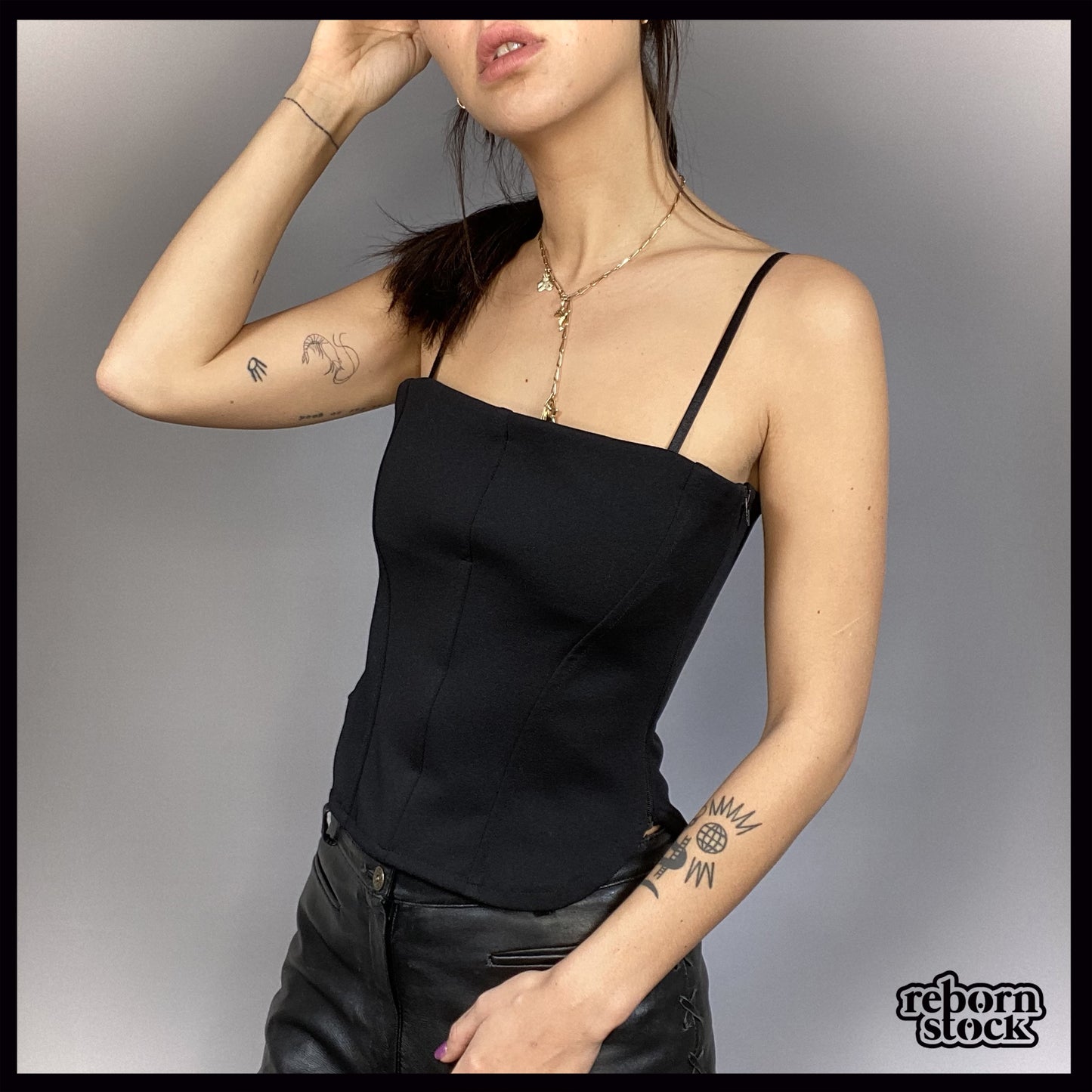 Vintage Morgan de toi corset top jersey